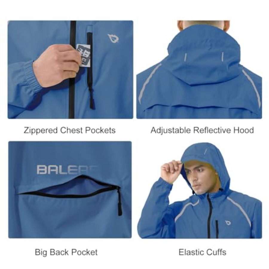 Men's Rain Jacket Waterproof W - Cycling Gear Rain avaliação e preço